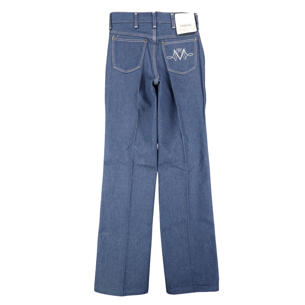 Maverick Straight Leg Jeans Boys 12 Regular Vintage 70s Blue Denim Deadstock USA